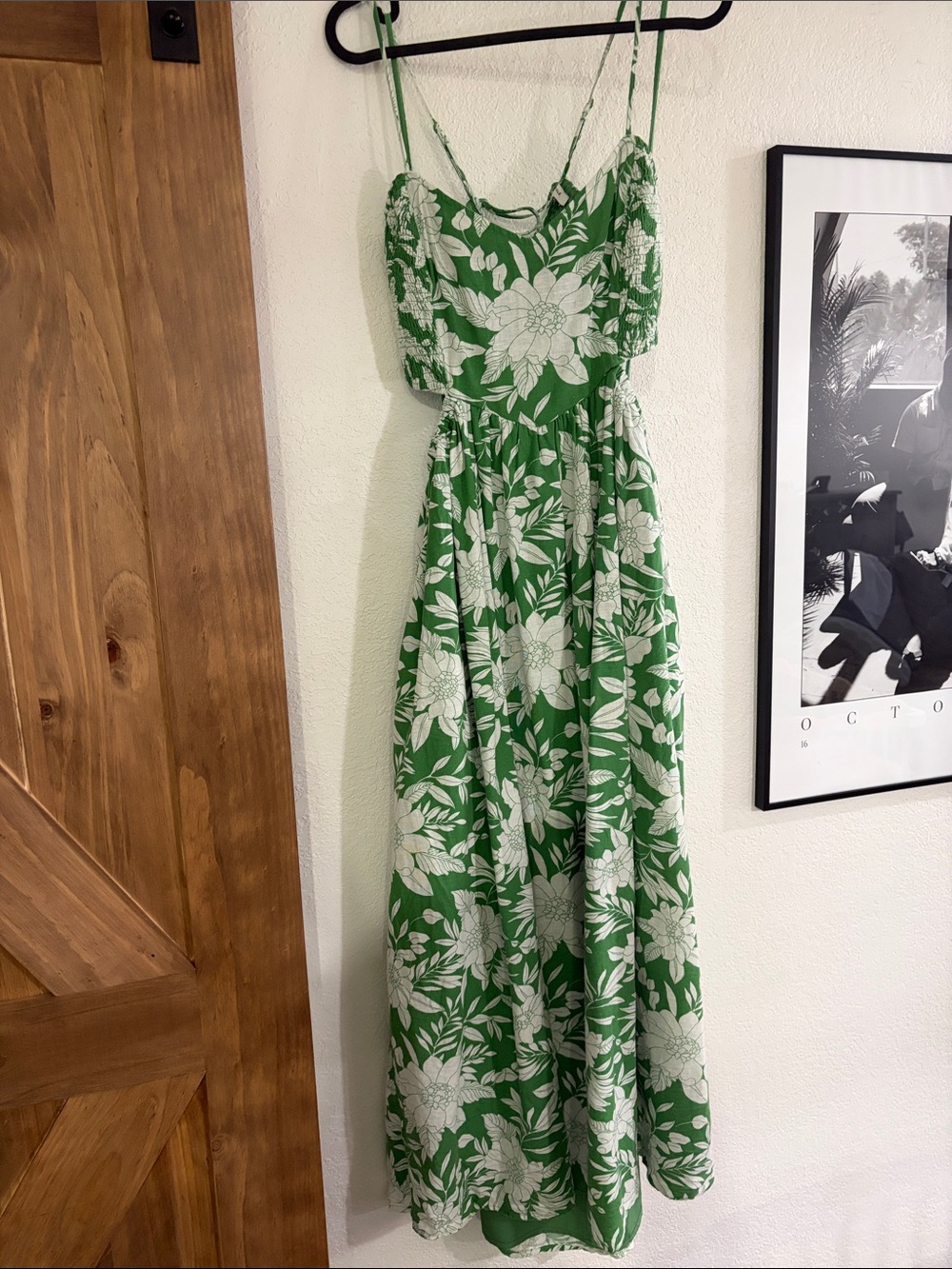 American Eagle Green Floral Maxi Dress - Women